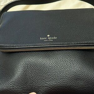 Kate Spade Black Pebbled Crossbody Bag